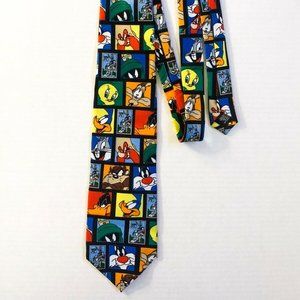 Looney Toons Stamp Collection 3.5" Tie Sylvester